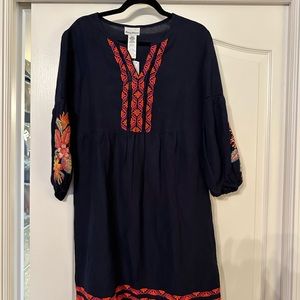 NWT Tommy Bahama St Lucia tropical embroidered dress